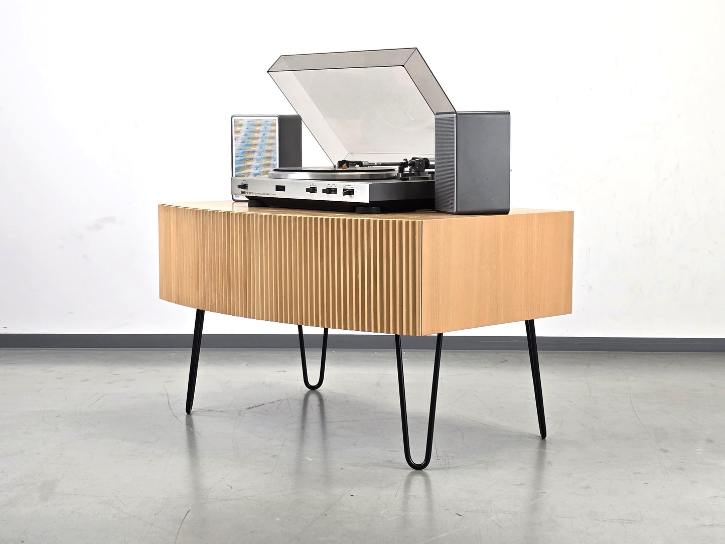 MASSIVHOLZ TV LOWBOARD hifi plattenspieler kommode sideboard