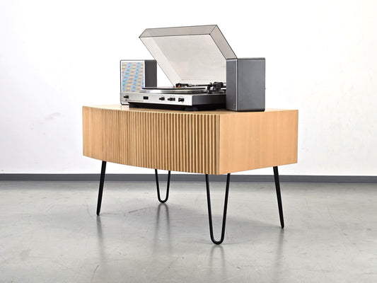 MASSIVHOLZ TV LOWBOARD hifi plattenspieler kommode sideboard