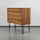 MID CENTURY SCHUBLADEN KOMMODE sideboard nussbaum holz vintage
