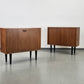 TEAK HOLZ SCHRÄNKCHEN kommode sideboard vintage bar schiebetüren