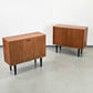 TEAK HOLZ SCHRÄNKCHEN kommode sideboard vintage bar schiebetüren