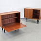 TEAK HOLZ SCHRÄNKCHEN kommode sideboard vintage bar schiebetüren