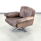 DE SEDE SESSEL ds31 leder metall chrom tv stuhl relax ds35 braun