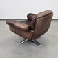 DE SEDE SESSEL ds31 leder metall chrom tv stuhl relax ds35 braun