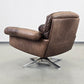 DE SEDE SESSEL ds31 leder metall chrom tv stuhl relax ds35 braun
