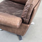 DE SEDE SESSEL ds31 leder metall chrom tv stuhl relax ds35 braun