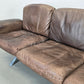 DE SEDE SOFA couch garnitur ds31 leder metall chrom tv sessel relax ds35 braun