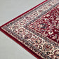 VINTAGE TEPPICH orient 170x240 ornamente isfahan rot muster wollteppich