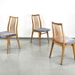 VINTAGE STUHL 1von3 esszimmer küche esstisch mid century holz sprossen Taupe