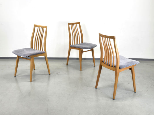 VINTAGE STUHL 1von3 esszimmer küche esstisch mid century holz sprossen Taupe