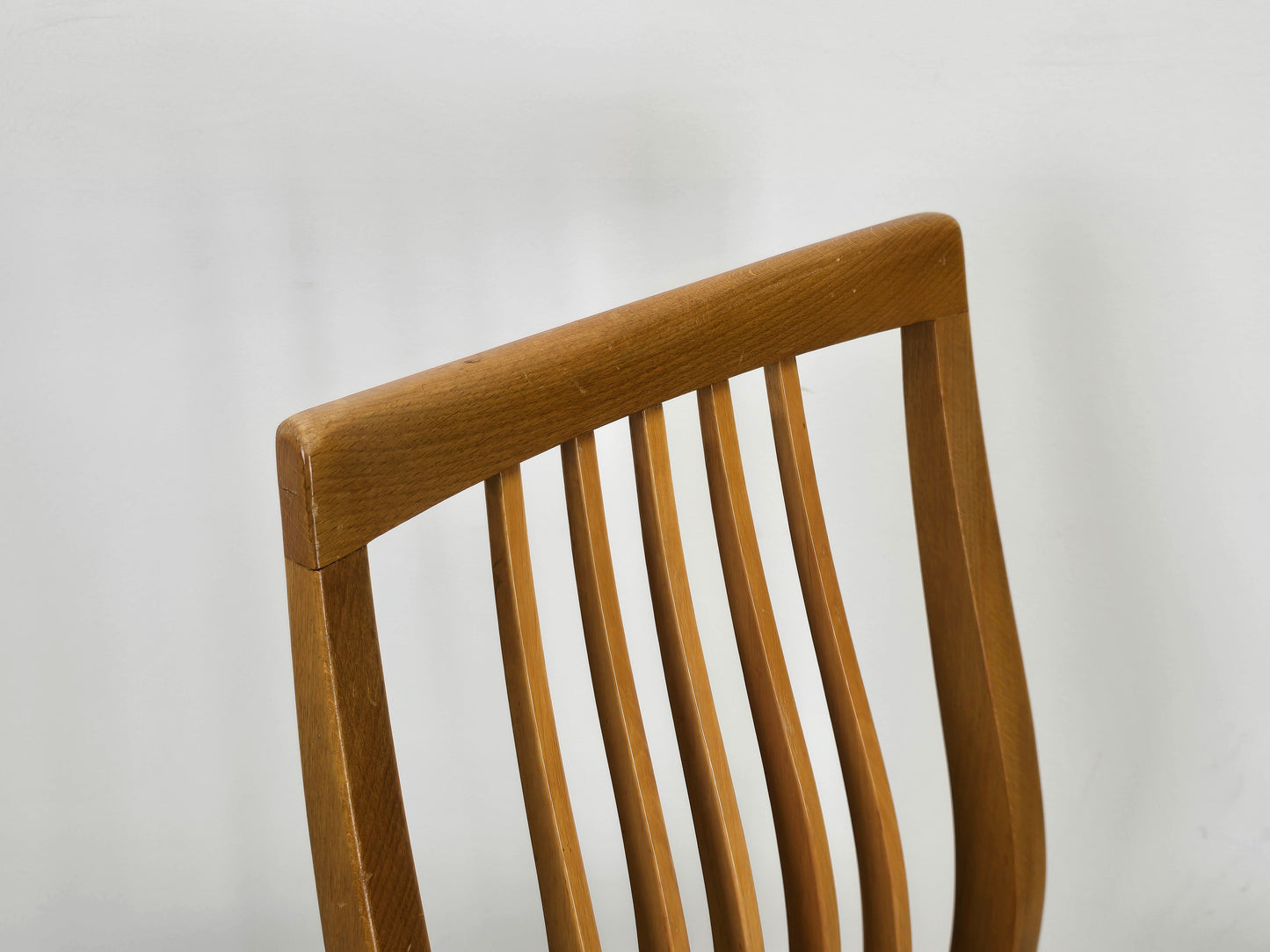 VINTAGE STUHL 1von3 esszimmer küche esstisch mid century holz sprossen Taupe