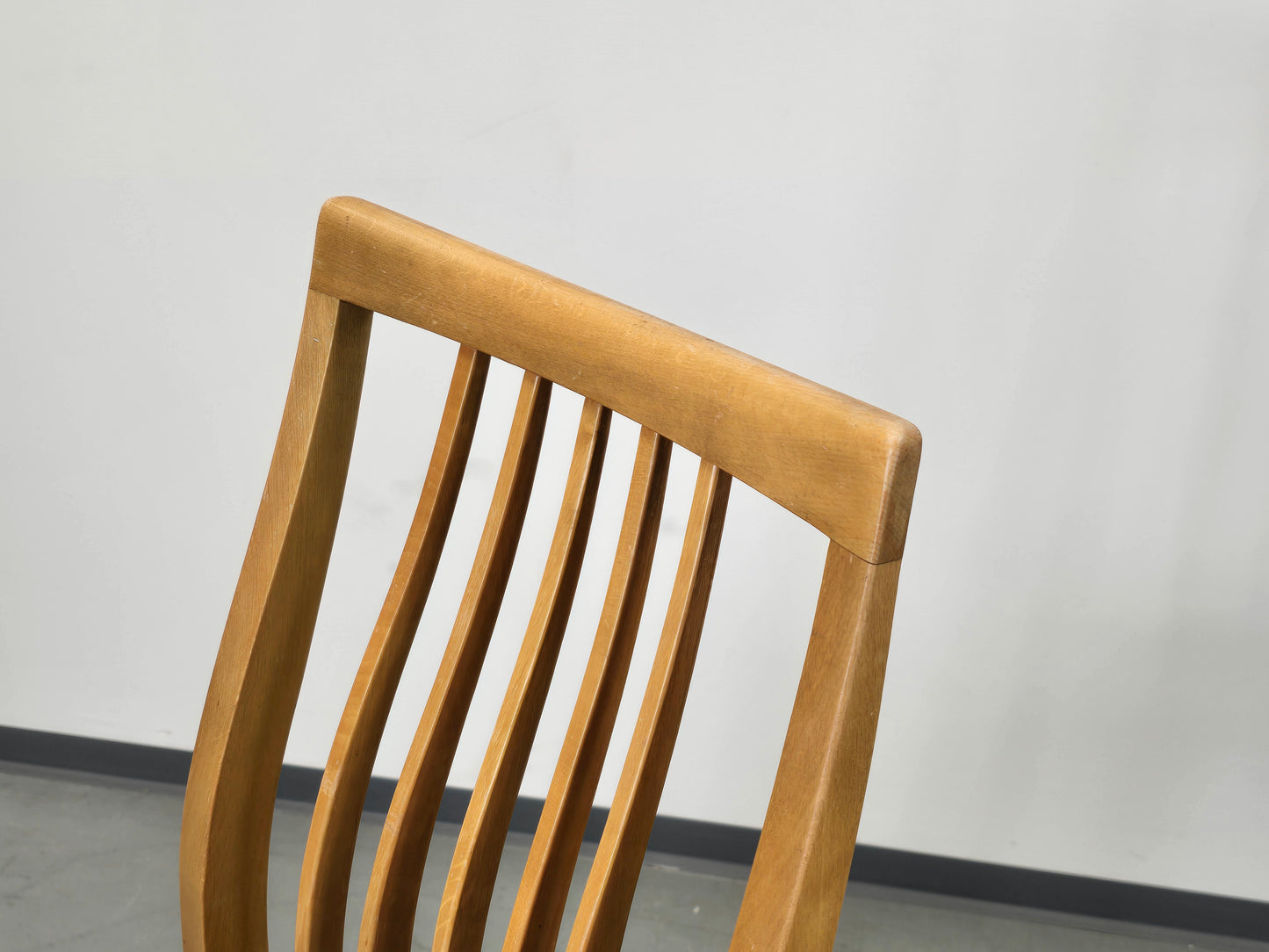 VINTAGE STUHL 1von3 esszimmer küche esstisch mid century holz sprossen Taupe