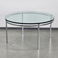 MID CENTURY COUCHTISCH tisch wohnzimmer glas rund coffee table vintage
