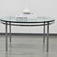 MID CENTURY COUCHTISCH tisch wohnzimmer glas rund coffee table vintage