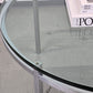 MID CENTURY COUCHTISCH tisch wohnzimmer glas rund coffee table vintage