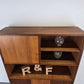 MID CENTURY TEAK SCHRANK vintage wohnzimmer kleider regal kommode holz