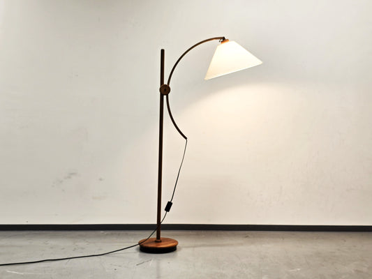 DOMUS TEAK STEHLAMPE leuchte lampe steh holz vintage designer