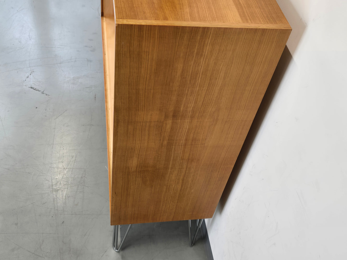 VINTAGE SIDEBOARD regal vitrine highboard schrank holz rüster mid century