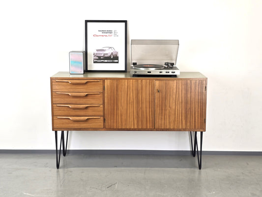 MID CENTURY SIDEBOARD tv holz nussbaum board vintage kommode wohnzimmer