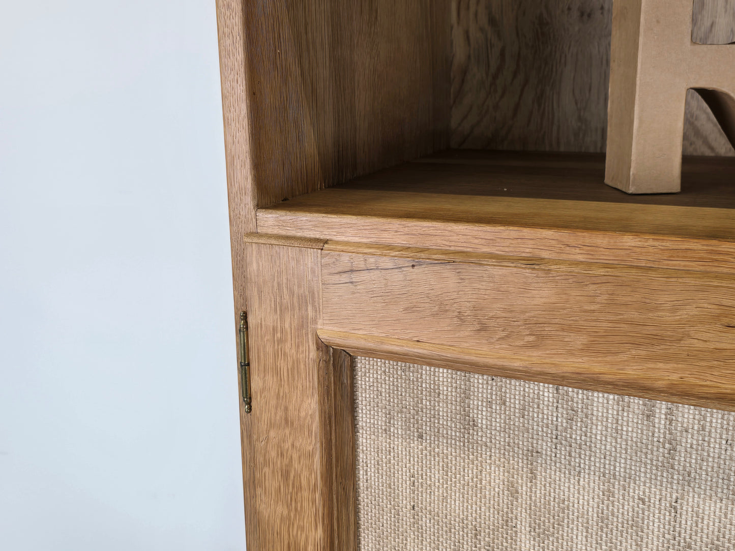 MASSIV EICHE SCHRANK regal bücherregal tv wohnzimmer holz vintage boho