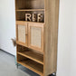 MASSIV EICHE SCHRANK regal bücherregal tv wohnzimmer holz vintage boho