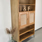 MASSIV EICHE SCHRANK regal bücherregal tv wohnzimmer holz vintage boho