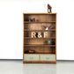 VINTAGE REGAL bücherregal nussbaum vintage holz schrank kommode pastell
