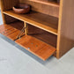 VINTAGE REGAL bücherregal nussbaum vintage holz schrank kommode pastell