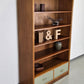 VINTAGE REGAL bücherregal nussbaum vintage holz schrank kommode pastell