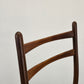 1von4 GEORG LEOWALD TEAK STUHL esszimmer küche büro esstisch vintage mid century wilkhahn