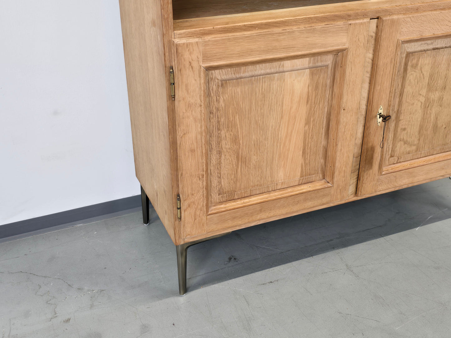 MASSIV EICHE SCHRANK regal bücherregal tv wohnzimmer holz vintage boho