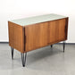 MID CENTURY TEAK SIDEBOARD kommode tv board schiebtüren holz vintage