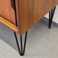 MID CENTURY TEAK SIDEBOARD kommode tv board schiebtüren holz vintage