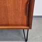 MID CENTURY TEAK SIDEBOARD kommode tv board schiebtüren holz vintage