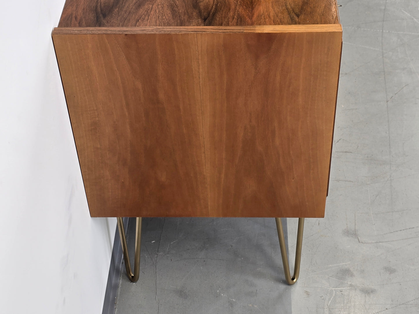 MID CENTURY SIDEBOARD holz nussbaum kommode tv lowboard vinage schubladen