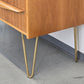 MID CENTURY SIDEBOARD holz nussbaum kommode tv lowboard vinage schubladen