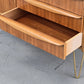 MID CENTURY SIDEBOARD holz nussbaum kommode tv lowboard vinage schubladen