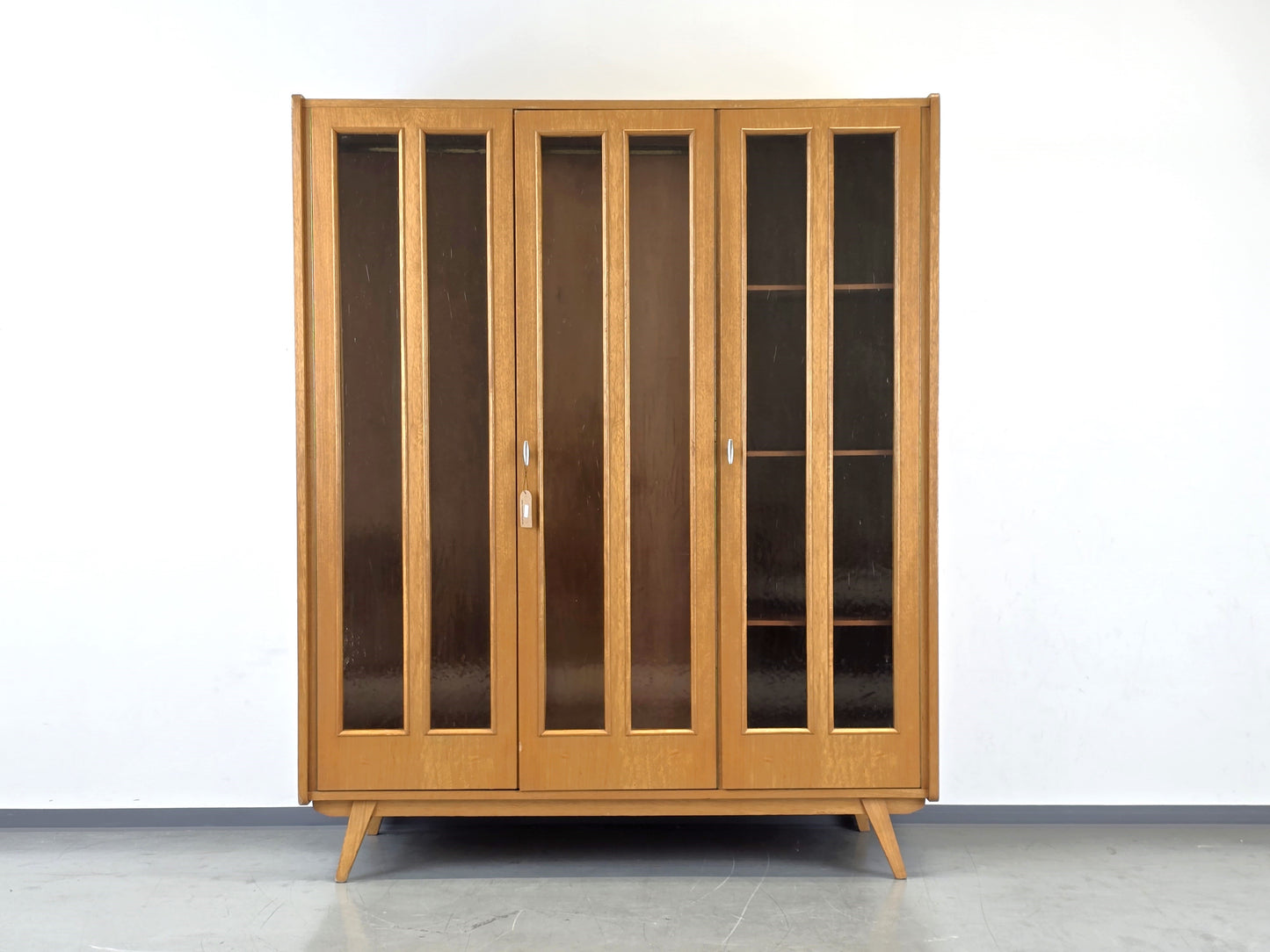 VINTAGE KLEIDERSCHRANK schrank holz retro vintage 3türig garderobe