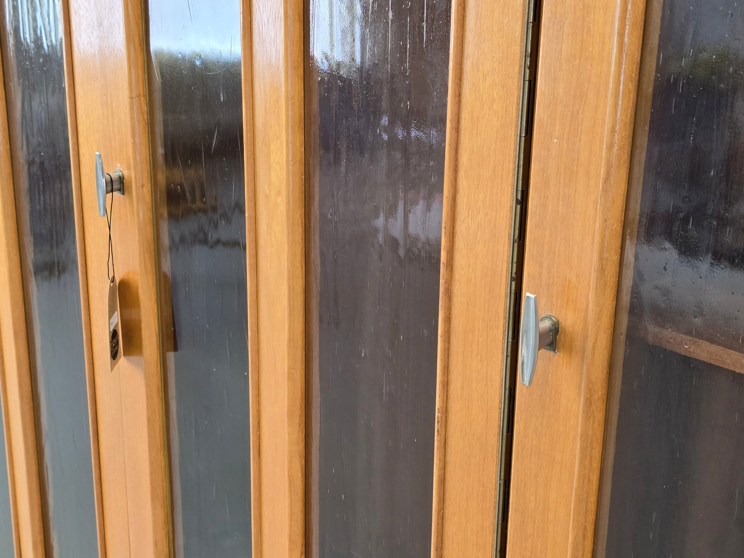 VINTAGE KLEIDERSCHRANK schrank holz retro vintage 3türig garderobe