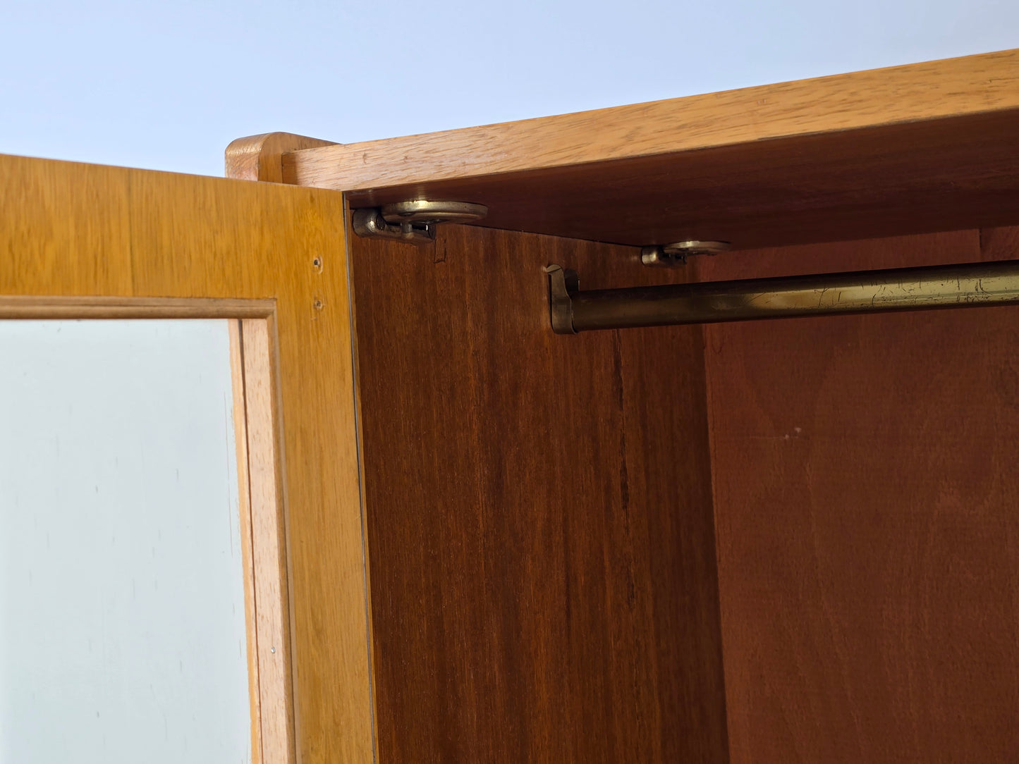 VINTAGE KLEIDERSCHRANK schrank holz retro vintage 3türig garderobe