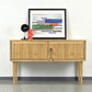 VINTAGE LOWBOARD kommode holz mid century tv sideboard 1960er