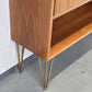 MID CENTURY KOMMODE minibar bar schrank holz nussbaum vintage 60s 1960er
