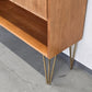 MID CENTURY KOMMODE minibar bar schrank holz nussbaum vintage 60s 1960er