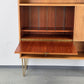 MID CENTURY KOMMODE minibar bar schrank holz nussbaum vintage 60s 1960er