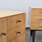 MID CENTURY NACHTTISCH SET vintage holz kommode schlafzimmer ablage