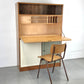 VINTAGE SEKRETÄR nussbaum holz gero schrank kommode vitrine minibar schreibtisch