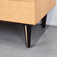 MID CENTURY TV LOWBOARD sideboard kommode holz beige vintage schubladen