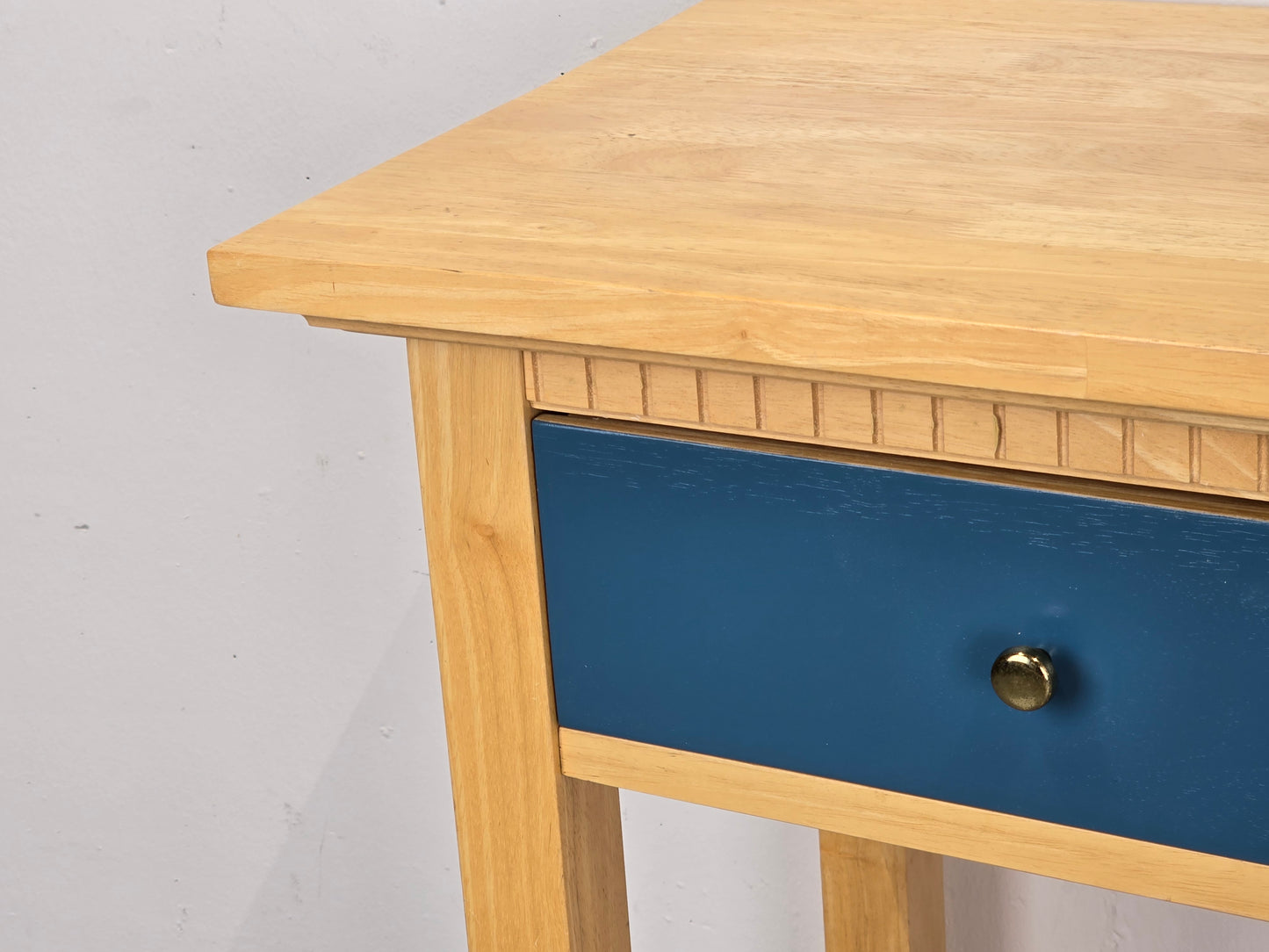 HOLZ KONSOLENTISCH flur kommode tisch regal vintage pastell upcycle