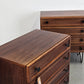 MID CENTURY NACHTTISCH SET 2er kommode schlafzimmer vintage holz schubladen mahagoni