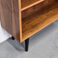 VINTAGE REGAL bücherregal holz nussbaum 1960er 60s Schubregal mid century bücher